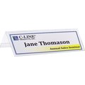 C-Line Products Name Tents w/Holder, Inkjet/Laser, Plastic, 8-1/2"x11", 25/BX, CL PK CLI87597